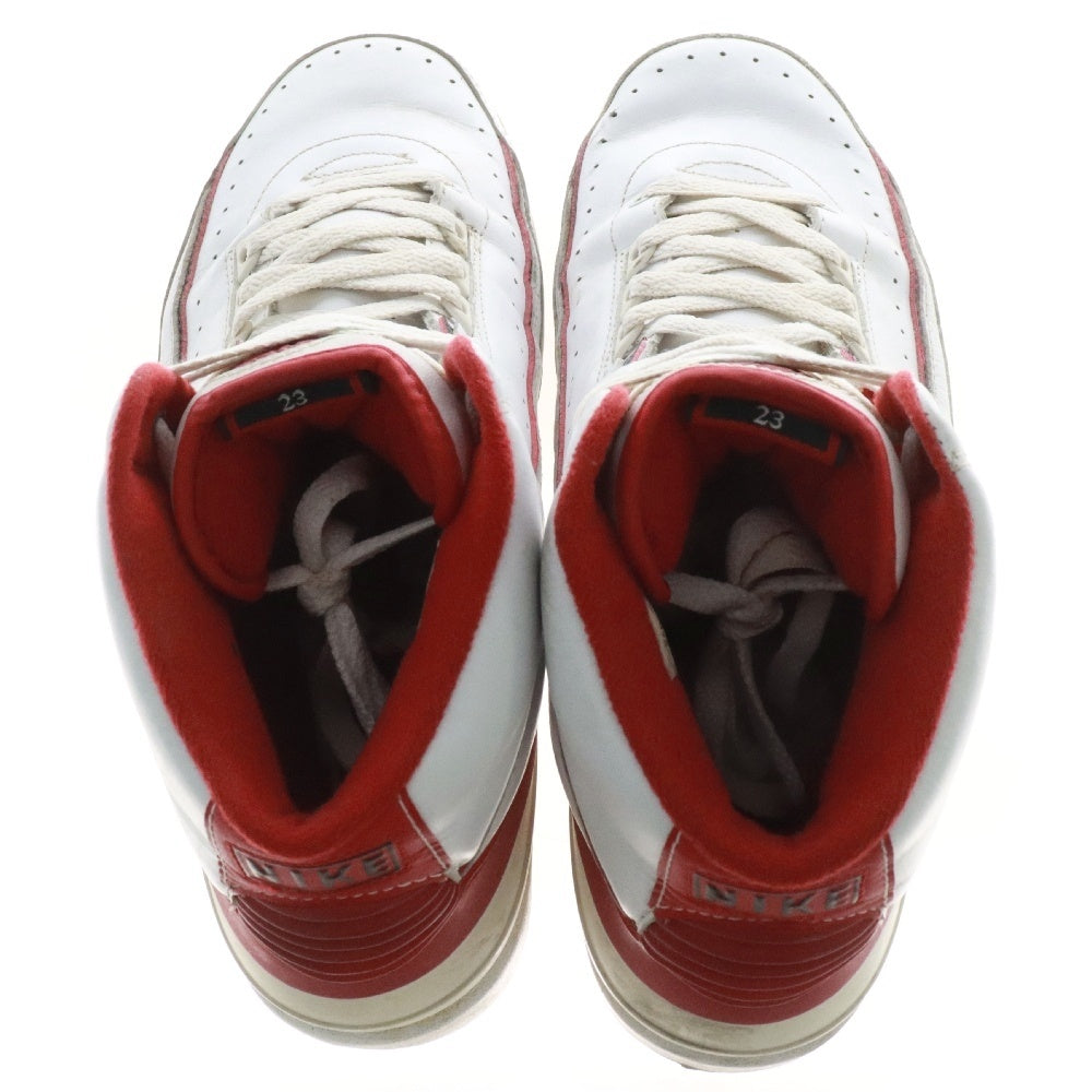NIKE(ナイキ) 【観賞用 2008年製】AIR JORDAN2 RETRO WHITE/RED エアジョーダン2 レトロ 308308-162ホワイト/レッド US9.5/27.5cm