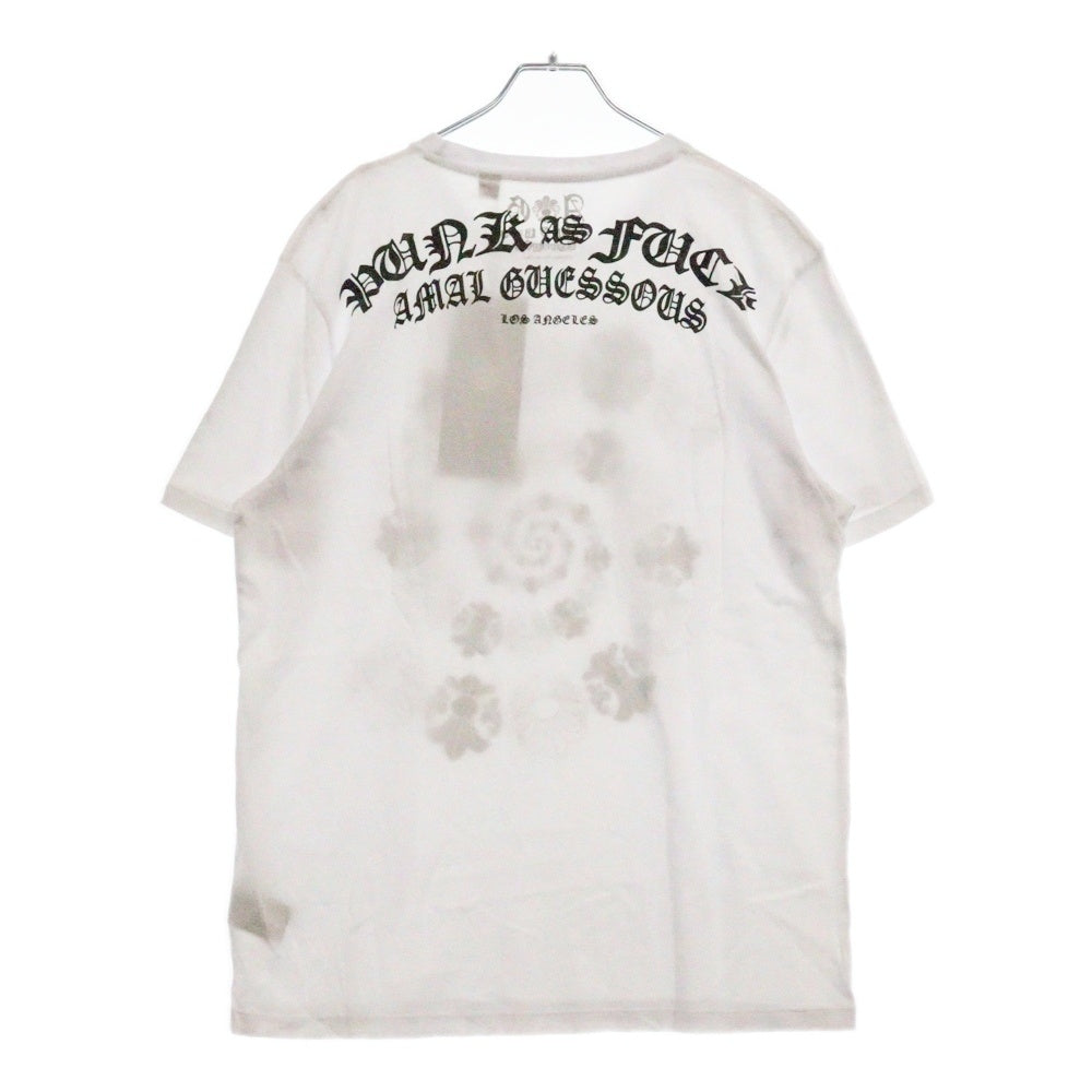 A&G(エーアンドジー) フレアサークルプリント半袖Tシャツ ホワイト