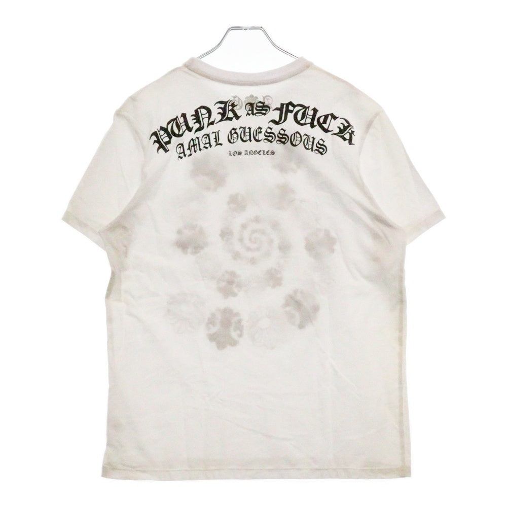 A&G(エーアンドジー) フレアサークルプリント半袖Tシャツ ホワイト