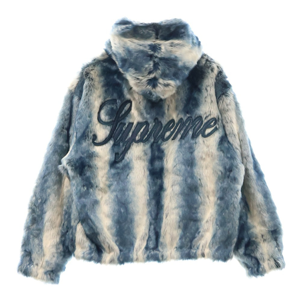 SUPREME(シュプリーム) 20AW Faux Fur Reversible Hooded Jacket リバーシブルファーフーディジャケット ブルー