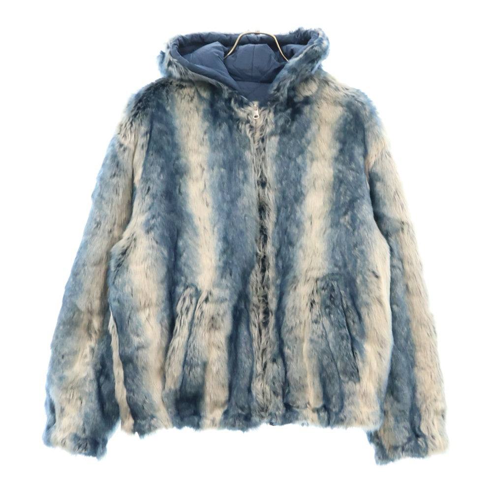 SUPREME(シュプリーム) 20AW Faux Fur Reversible Hooded Jacket リバーシブルファーフーディジャケット ブルー