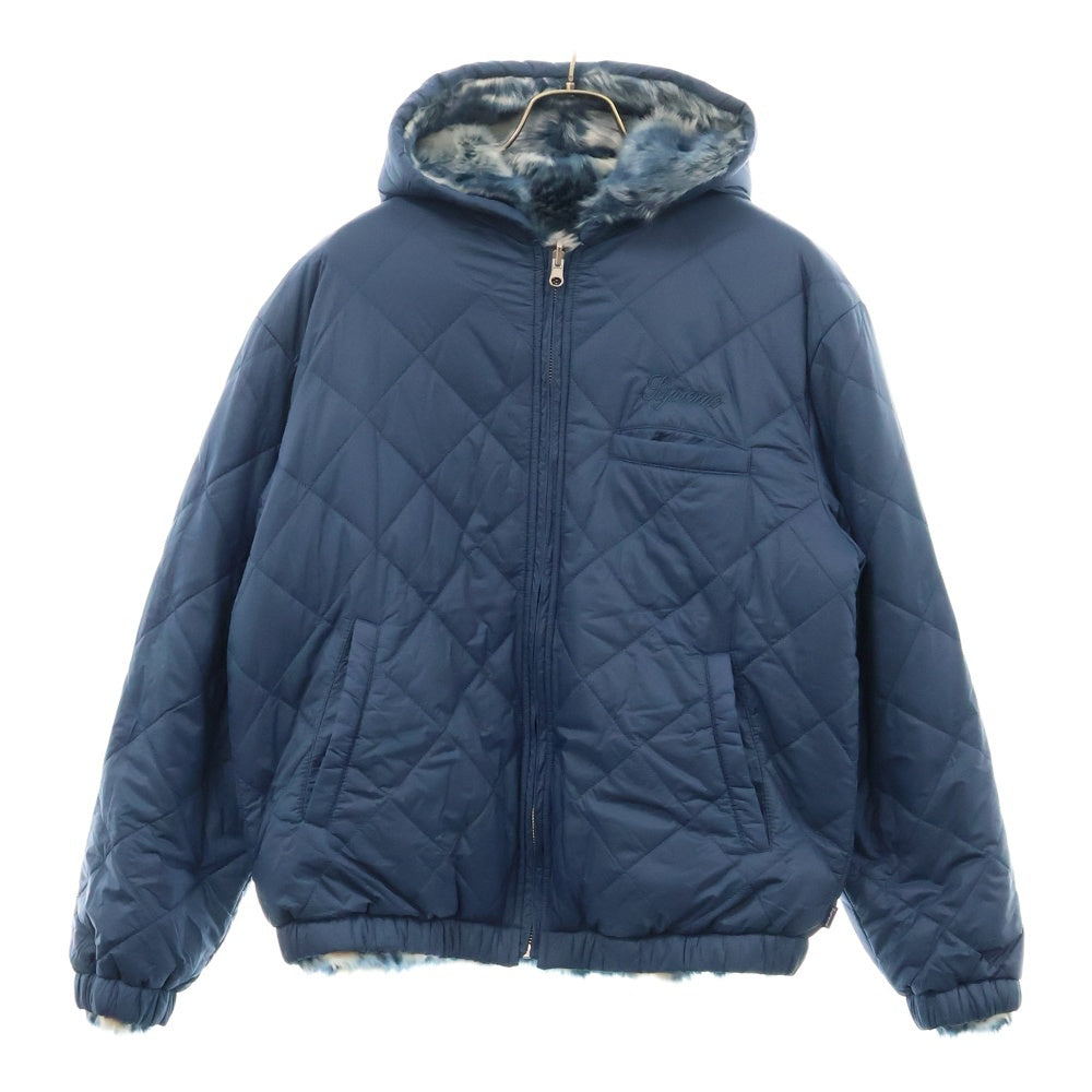 SUPREME(シュプリーム) 20AW Faux Fur Reversible Hooded Jacket リバーシブルファーフーディジャケット ブルー