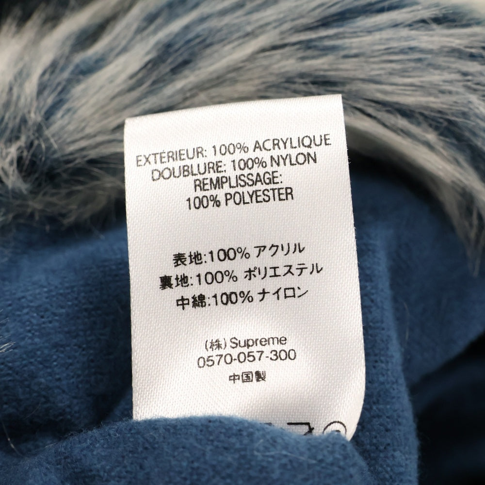 SUPREME(シュプリーム) 20AW Faux Fur Reversible Hooded Jacket リバーシブルファーフーディジャケット ブルー