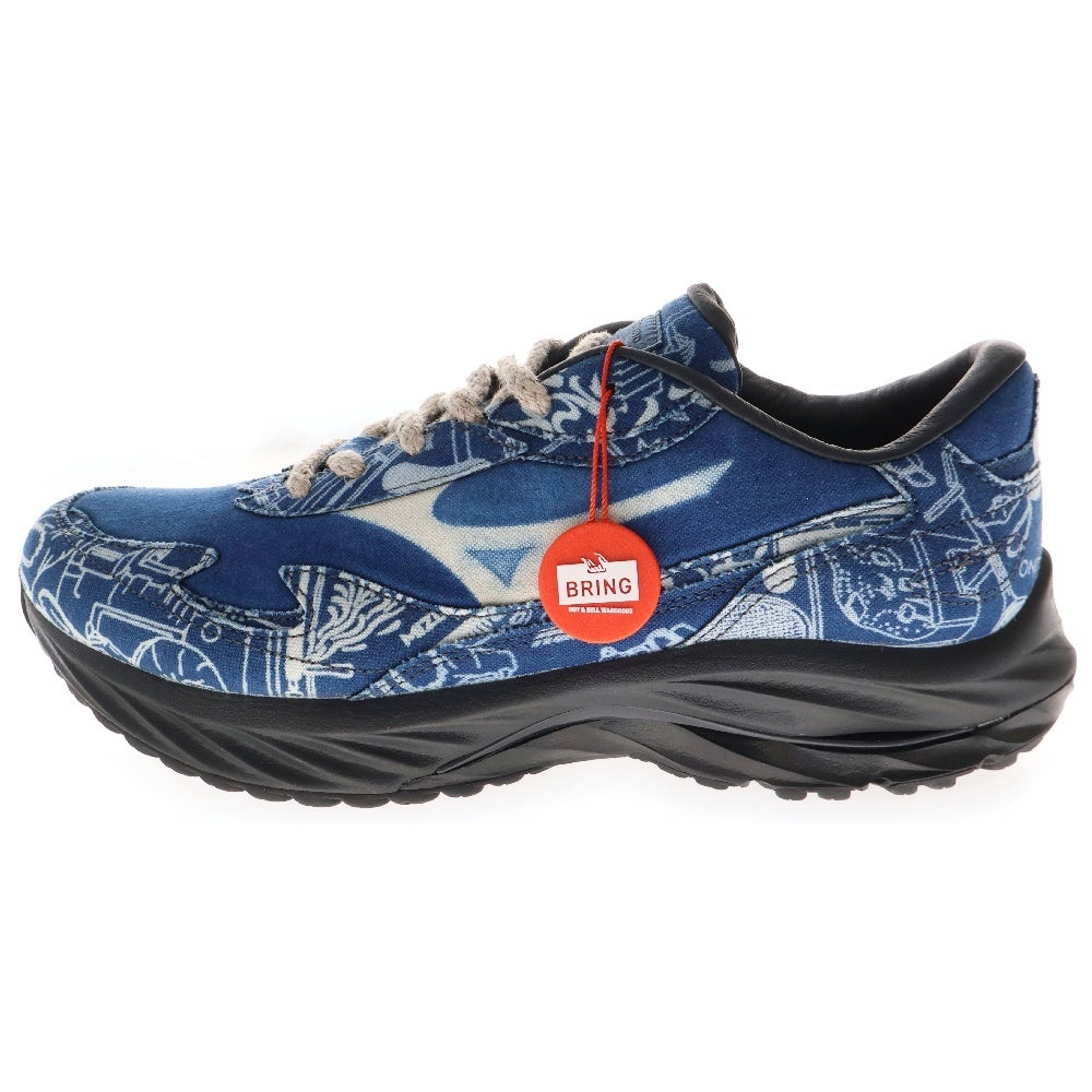 MIZUNO(ミズノ) ×BUAISOU WAVE RIDER β ブアイソウ ウェーブライダー ローカットスニーカー D1GD244101 US9/27cm ブルー