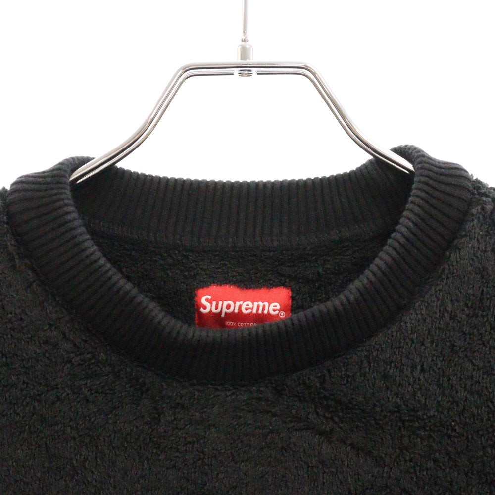 SUPREME(シュプリーム) 17SS Terry Crewneck パイルテリークルーネックトレーナー ブラック