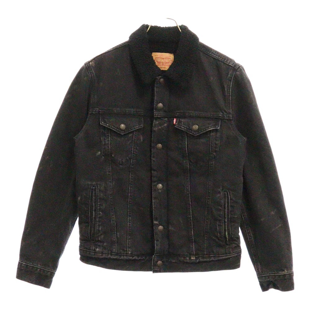 SUPREME(シュプリーム) 16AW×Levis Bleached Sherpa Trucker Jacket リーバイス ボアデニムトラッカージャケット ブラック