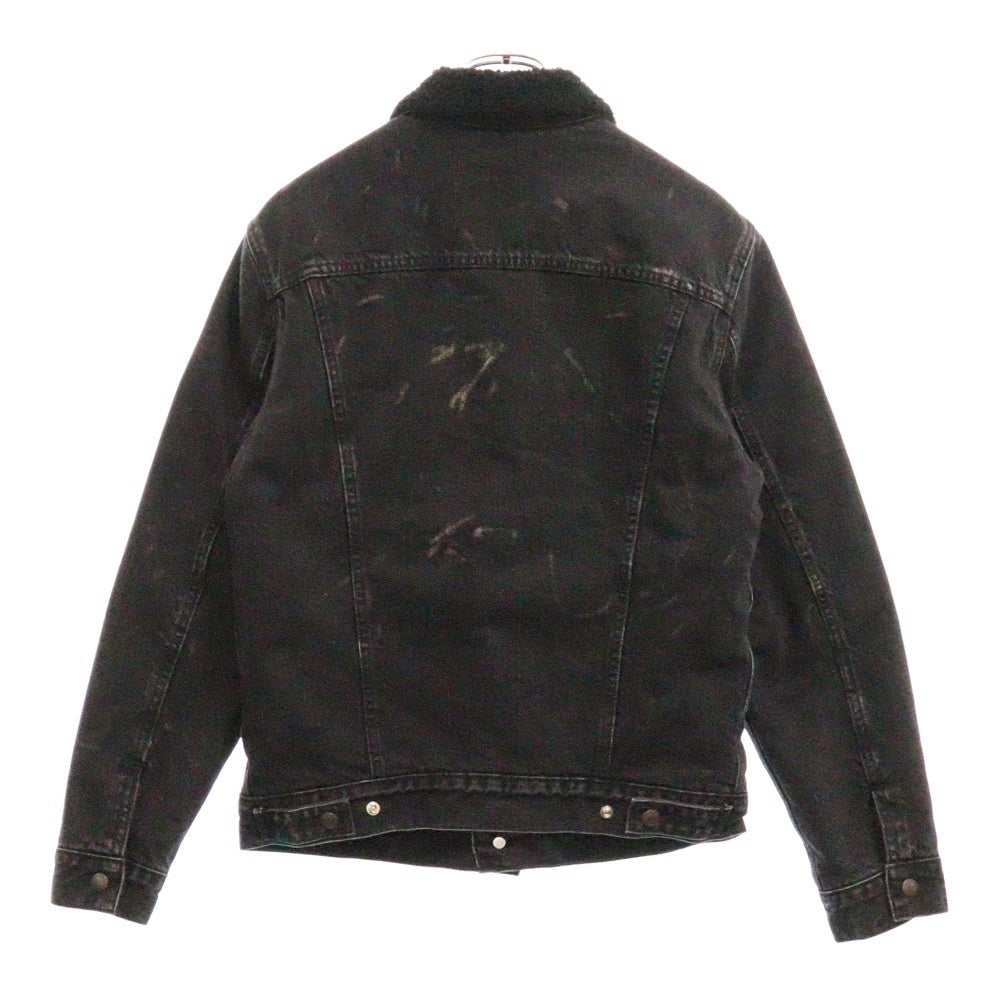 SUPREME(シュプリーム) 16AW×Levis Bleached Sherpa Trucker Jacket リーバイス ボアデニムトラッカージャケット ブラック
