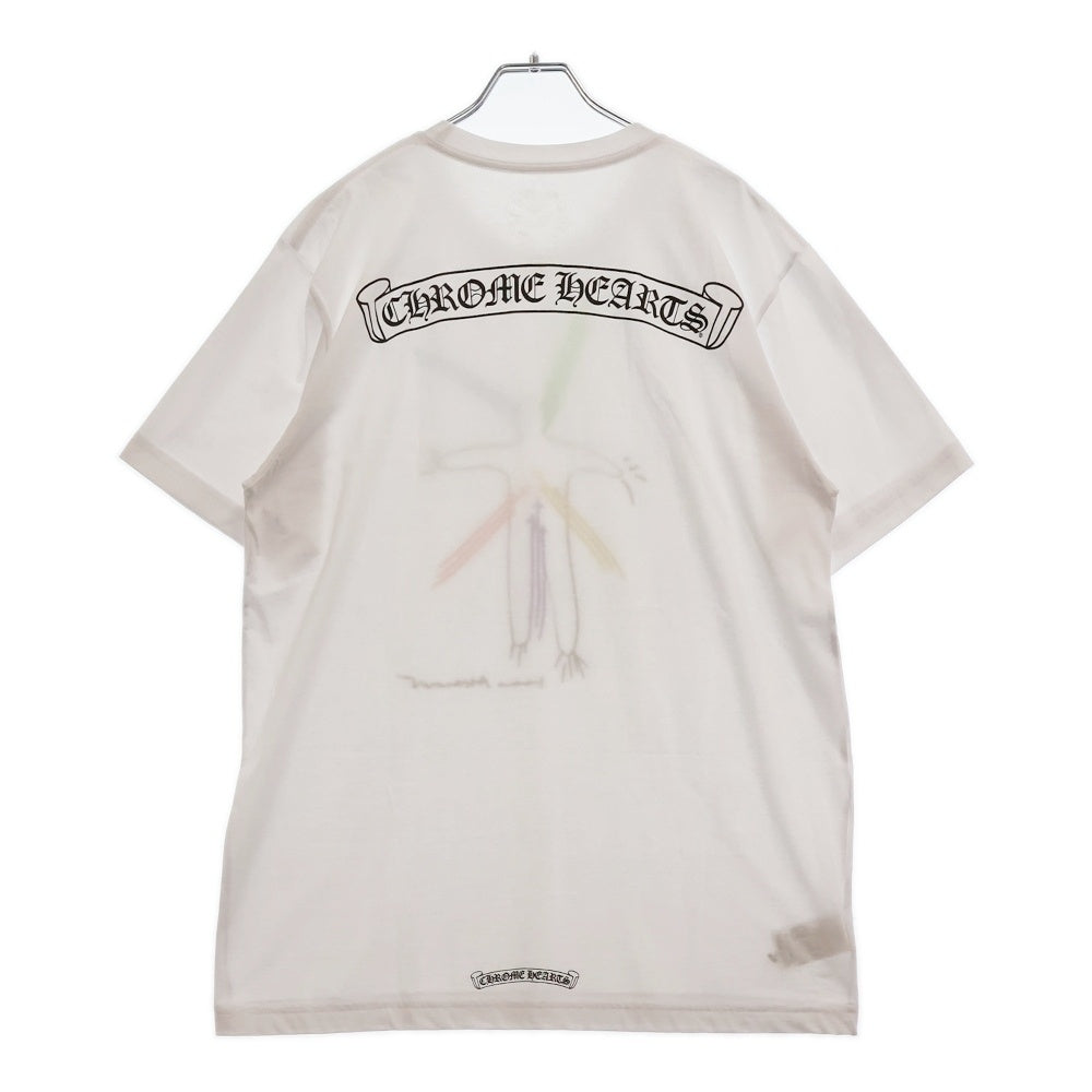 CHROME HEARTS(クロムハーツ) 23AW×Marina Abramovic S/S Tee マリーナ・アブラモヴィッチ RS3クロスグラフィックプリント半袖Tシャツ ホワイト