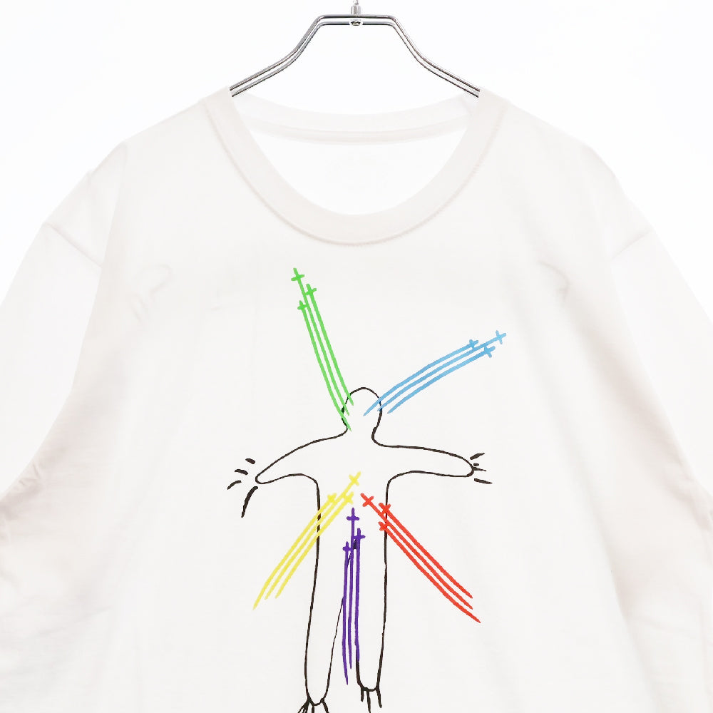CHROME HEARTS(クロムハーツ) 23AW×Marina Abramovic S/S Tee マリーナ・アブラモヴィッチ RS3クロスグラフィックプリント半袖Tシャツ ホワイト