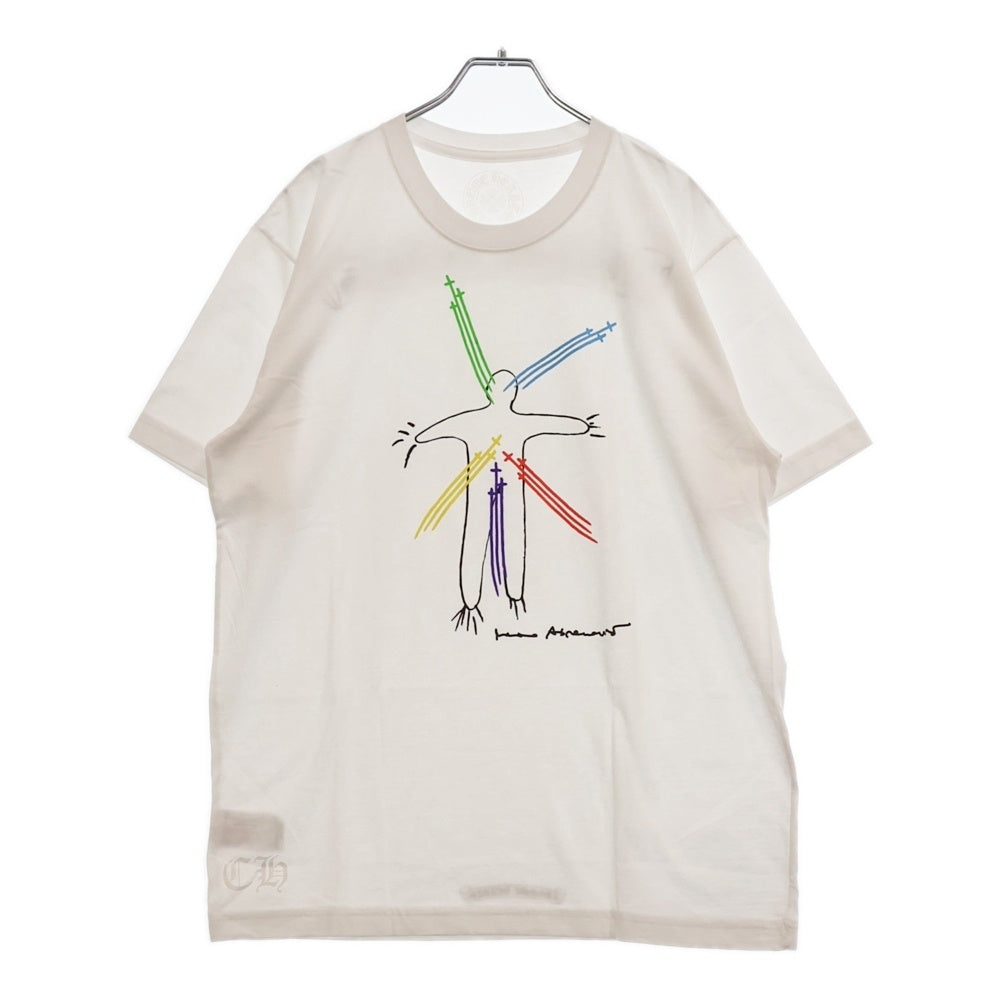 CHROME HEARTS(クロムハーツ) 23AW×Marina Abramovic S/S Tee マリーナ・アブラモヴィッチ RS3クロスグラフィックプリント半袖Tシャツ ホワイト