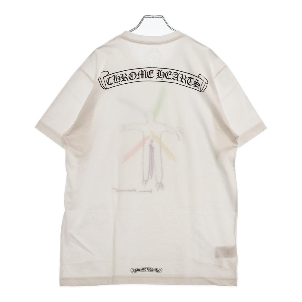 CHROME HEARTS(クロムハーツ) 23AW×Marina Abramovic S/S Tee マリーナ・アブラモヴィッチ RS3クロスグラフィックプリント半袖Tシャツ ホワイト