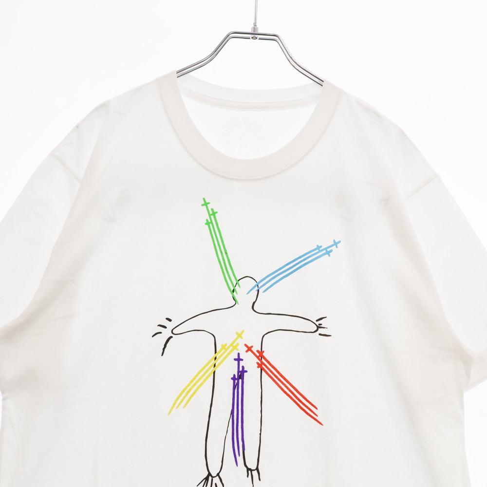 CHROME HEARTS(クロムハーツ) 23AW×Marina Abramovic S/S Tee マリーナ・アブラモヴィッチ RS3クロスグラフィックプリント半袖Tシャツ ホワイト