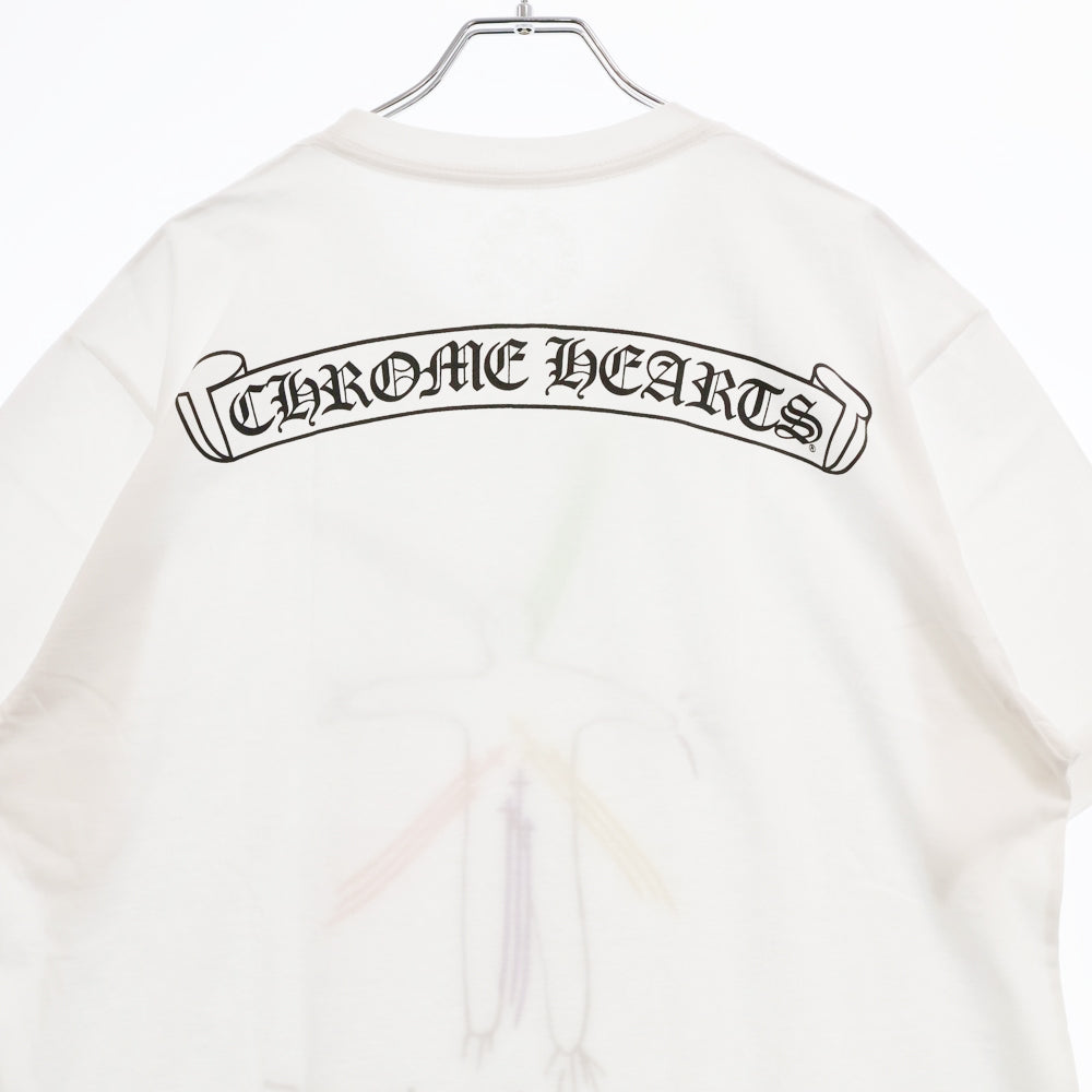 CHROME HEARTS(クロムハーツ) 23AW×Marina Abramovic S/S Tee マリーナ・アブラモヴィッチ RS3クロスグラフィックプリント半袖Tシャツ ホワイト