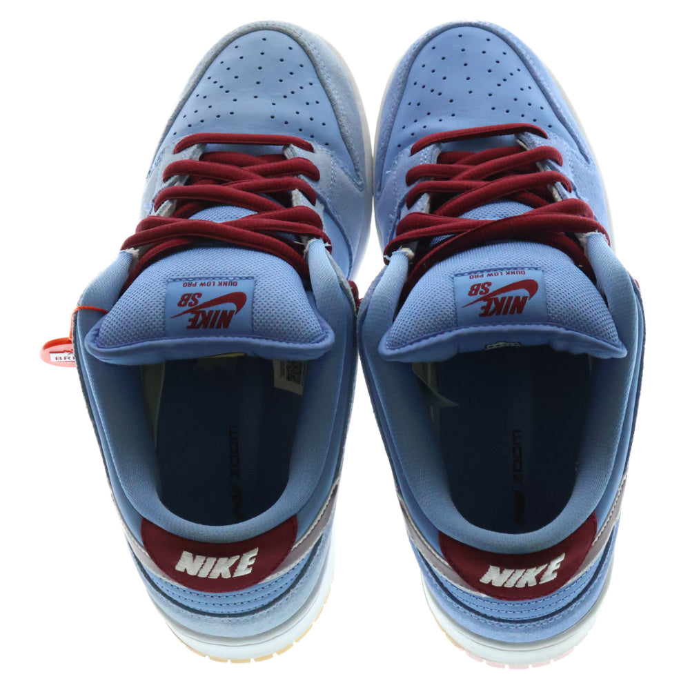 NIKE SB(ナイキエスビー) DUNK LOW PRM PHILADELPHIA PHILLIES DQ4040-400 ダンク フィラデルフィア フィリーズ ローカットスニーカー ブルー US10/28.0cm