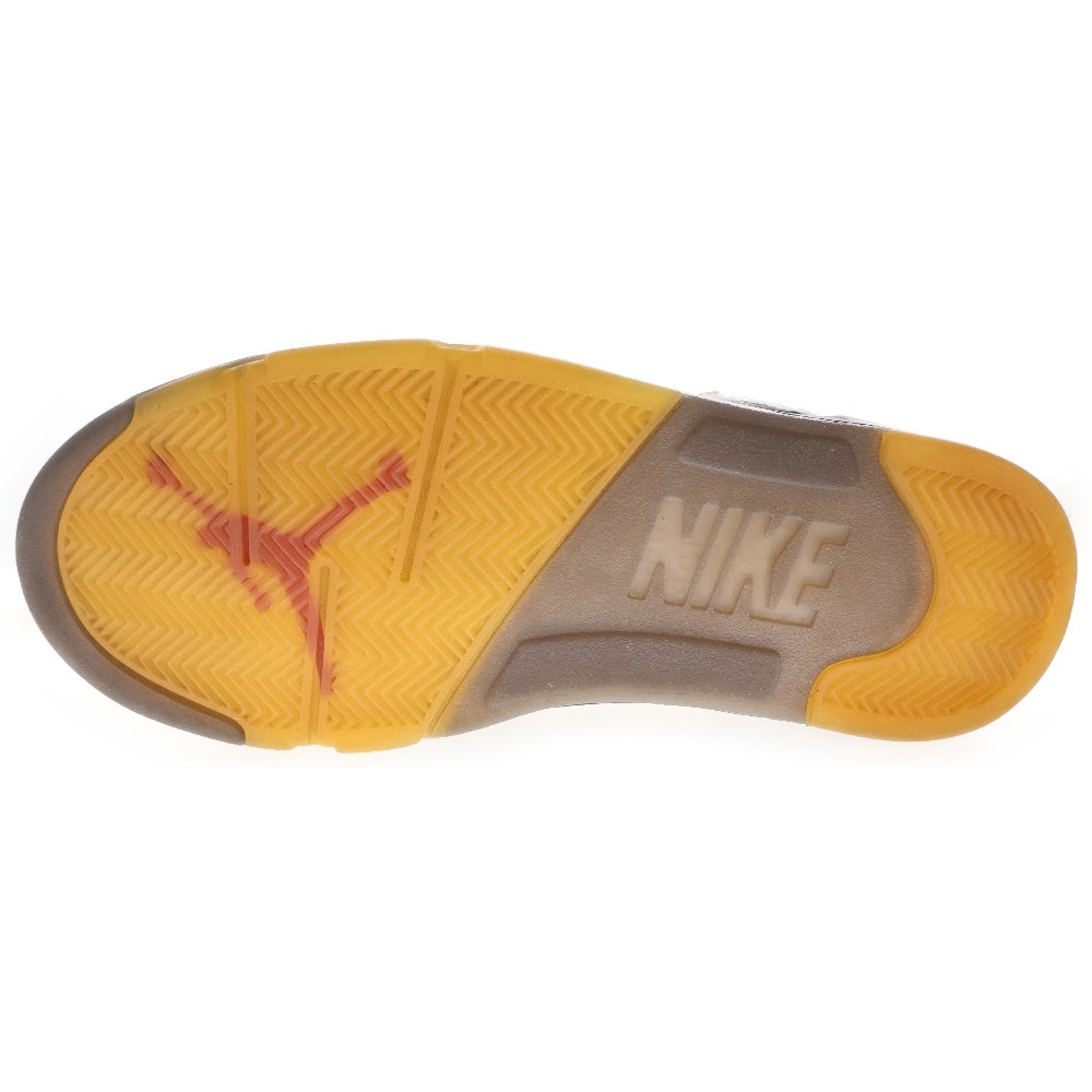 NIKE(ナイキ) ×OFF-WHITE AIR JORDAN 5 RETRO SP CT8480-001 オフホワイト エアジョーダン5 ハイカットスニーカー ブラック US10/28cm