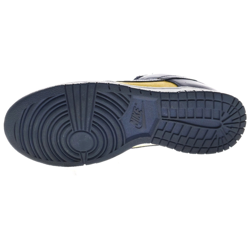 NIKE(ナイキ) DUNK LOW MICHIGAN DD1391-700 ダンク ミシガン ローカットスニーカー ネイビー/イエロー US10/28cm