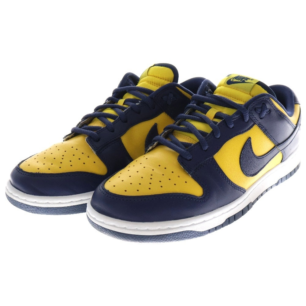 NIKE(ナイキ) DUNK LOW MICHIGAN DD1391-700 ダンク ミシガン ローカットスニーカー ネイビー/イエロー US10/28cm