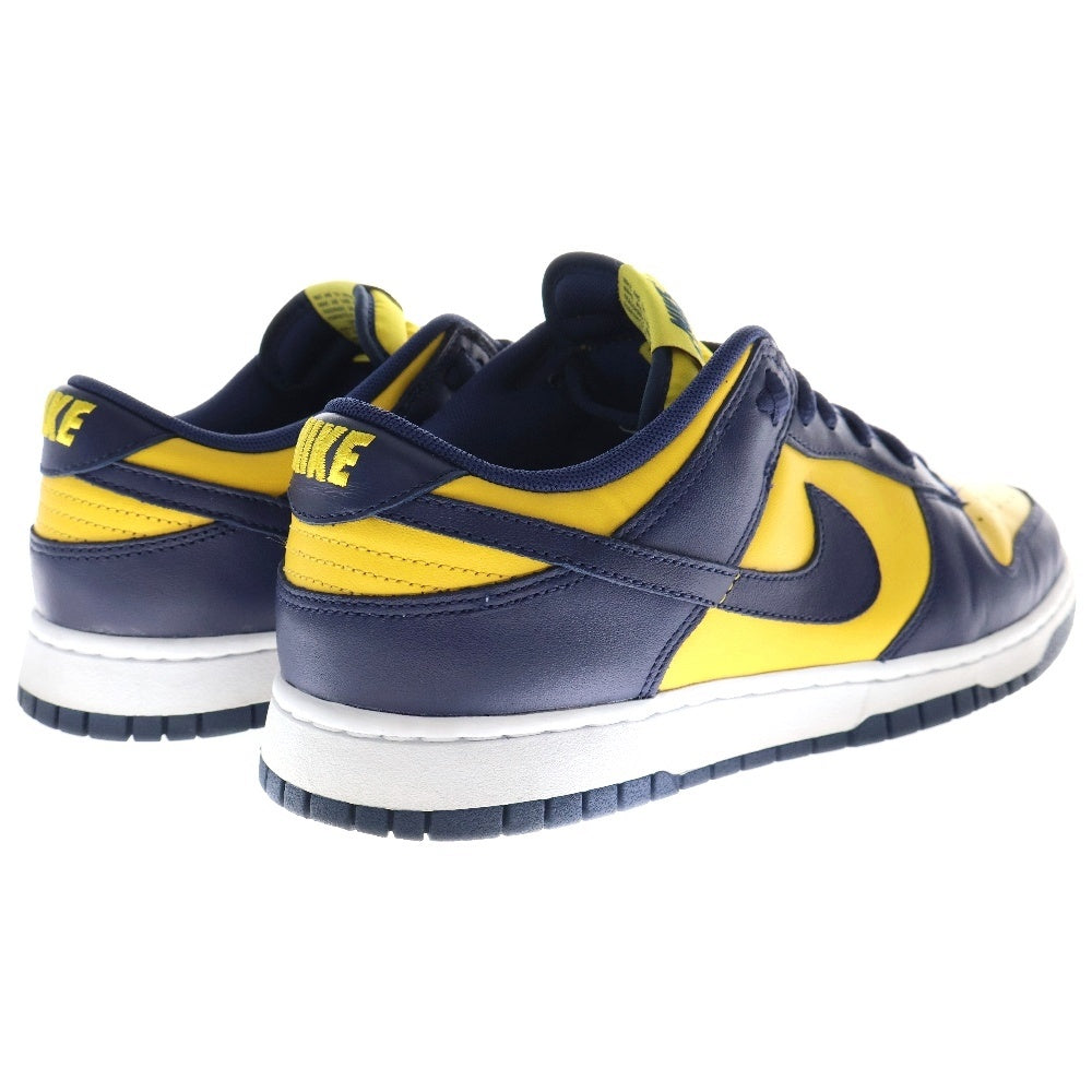 NIKE(ナイキ) DUNK LOW MICHIGAN DD1391-700 ダンク ミシガン ローカットスニーカー ネイビー/イエロー US10/28cm