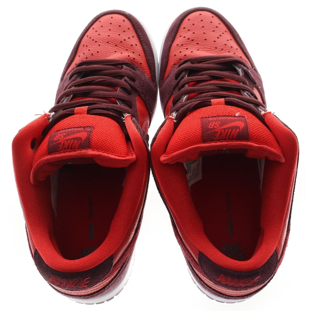 NIKE SB(ナイキエスビー) DUNK LOW PRO CHERRY DM0807-600 ダンク チェリー ローカットスニーカー レッド US10/28cm