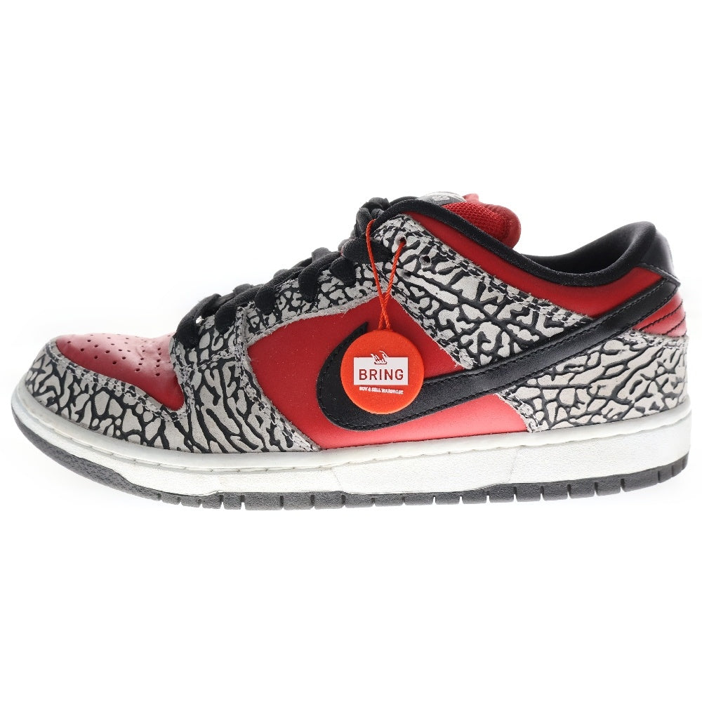 NIKE SB(ナイキエスビー) 12SS ×SUPREME DUNK LOW PREMIUM SB シュプリーム ダンク プレミアム ローカットスニーカー レッド US9/27.0cm 313170-600