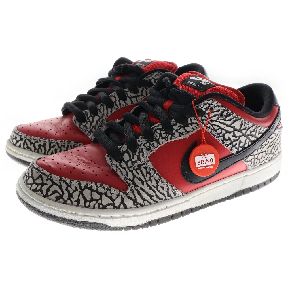 NIKE SB(ナイキエスビー) 12SS ×SUPREME DUNK LOW PREMIUM SB シュプリーム ダンク プレミアム ローカットスニーカー レッド US9/27.0cm 313170-600