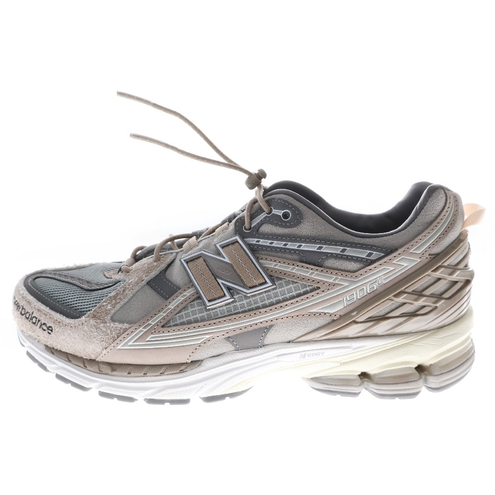 New Balance(ニューバランス) ×N.HOOLYWOOD×INVINCIBLE 1906U Gray Titan M1906NIH エヌハリウッド インヴィンシブル ローカットスニーカー グレー/ブラウン US9/27cm