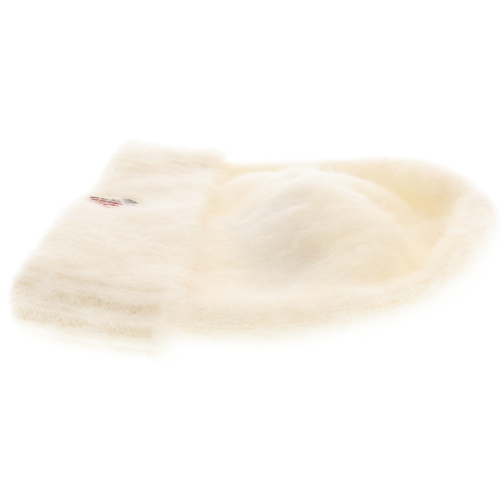 MONCLER GRENOBLE(モンクレールグルノーブル) フロントロゴ刺繍ニットキャップ モヘアニットキャップ 帽子 I20983B00012 M1126 ホワイト