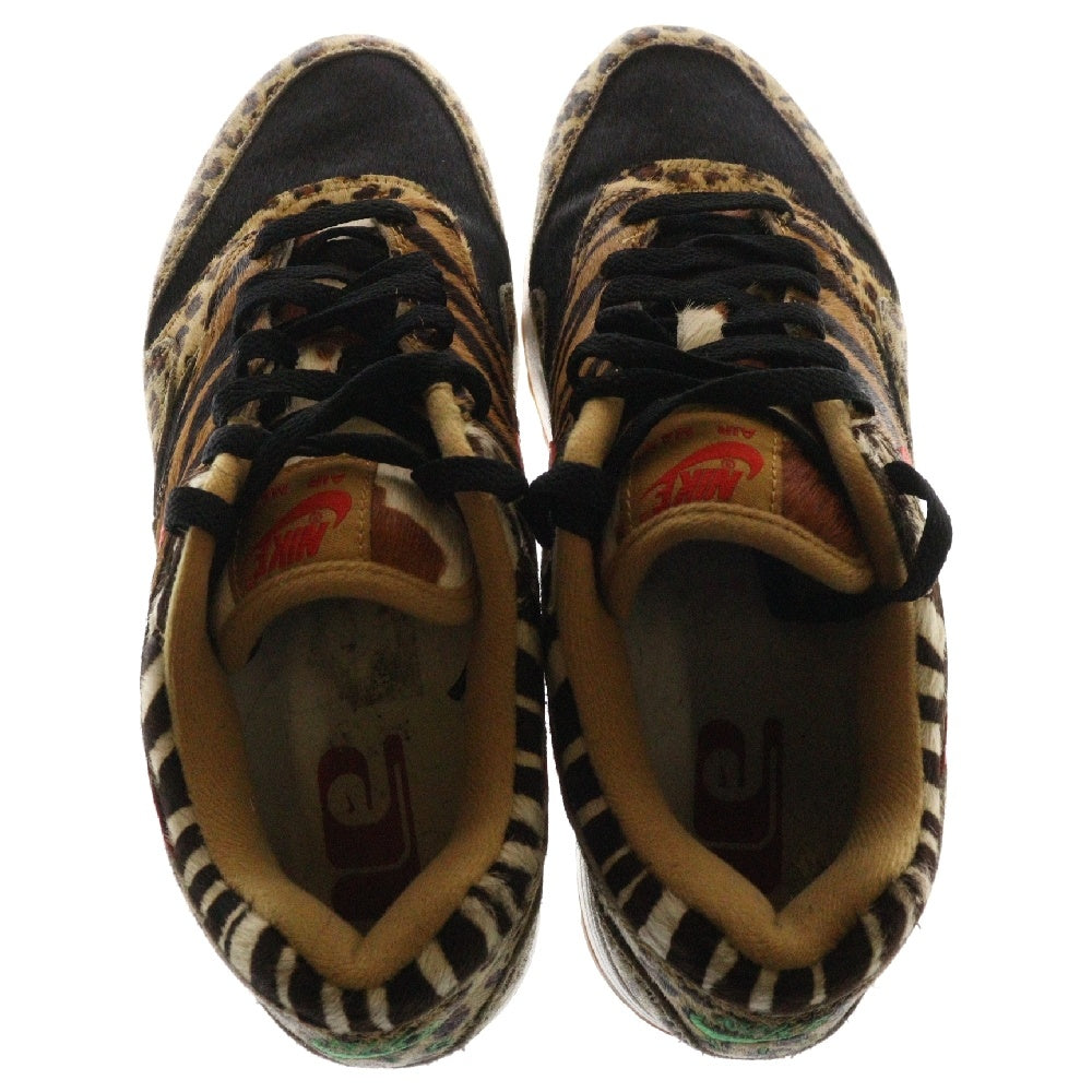 NIKE(ナイキ) ×ATMOS AIR MAX1 DLX ANIMAL PACK/SAFARI AQ0928-700 アトモス エアマックス1 アニマルパック/サファリ ローカットスニーカー マルチ US8.5/26.5cm