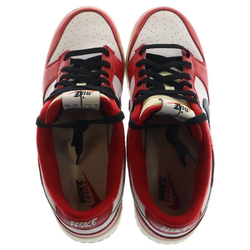 NIKE(ナイキ) DUNK LOW RETRO Chicago Split DZ2536-600 ダンク シカゴスプリット ローカットスニーカー ホワイト/レッド US9/27cm