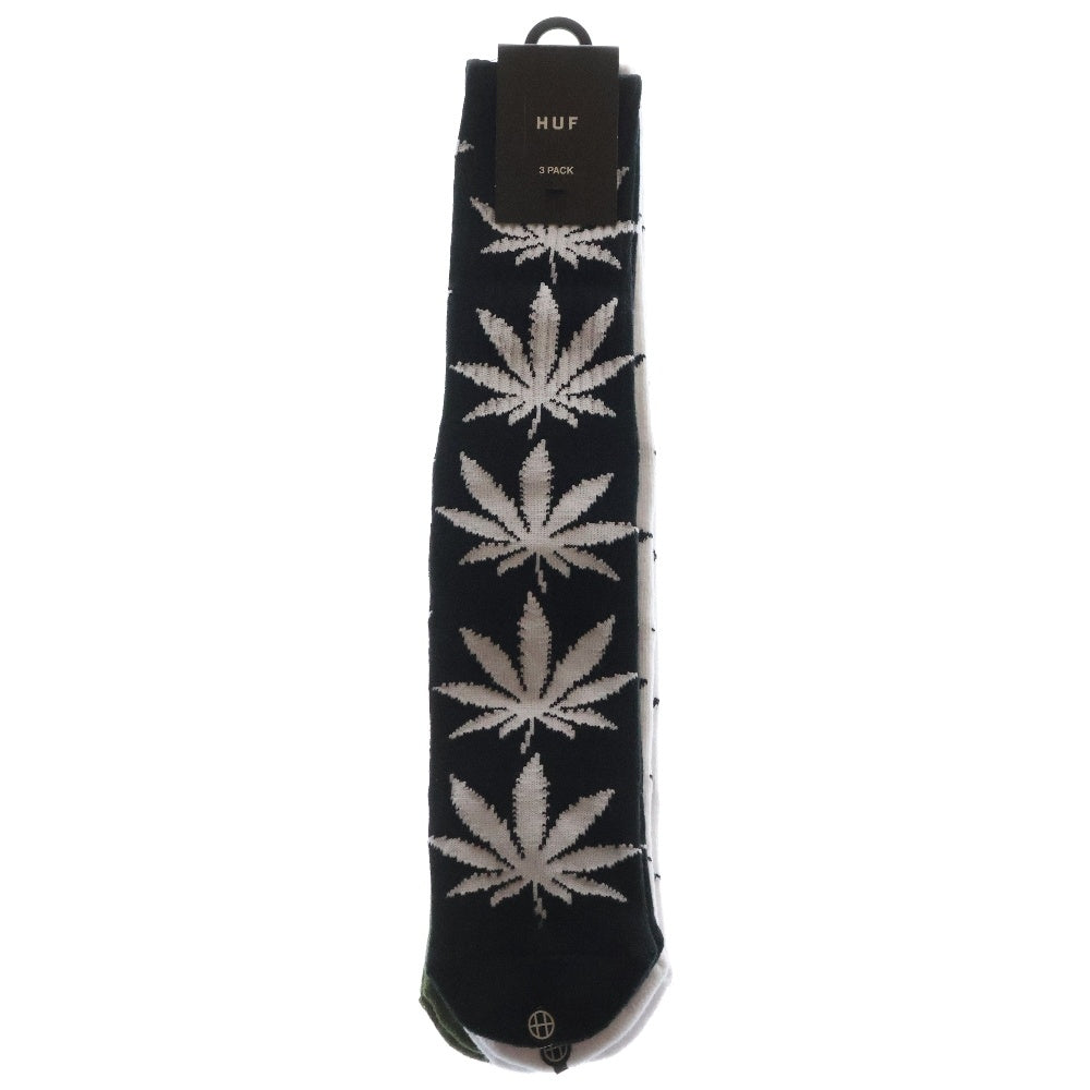 HUF(ハフ) PLANTLIFE SOCKS 3SET ロングソックス 靴下 SK00738 マルチカラー