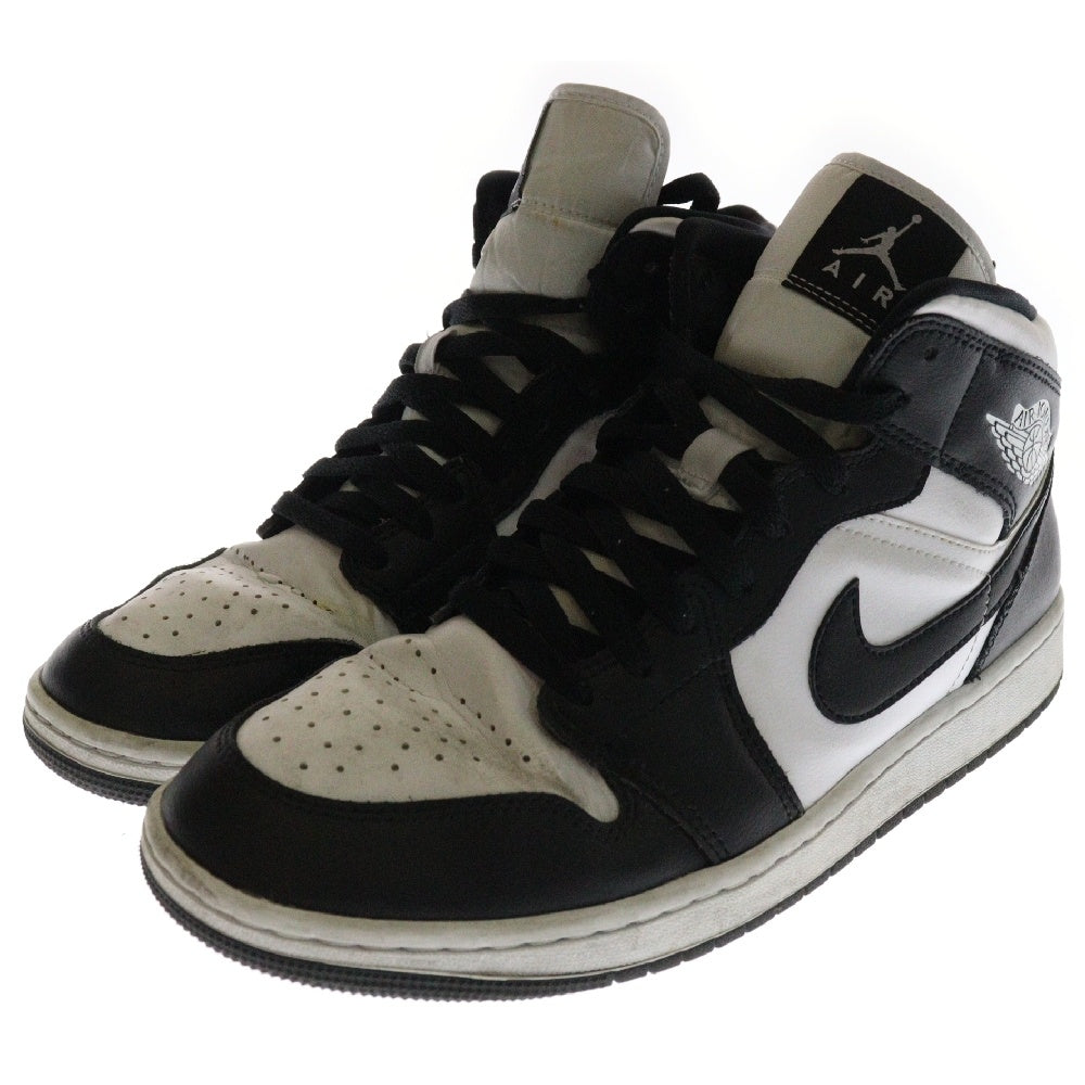 NIKE(ナイキ) WMNS AIR JORDAN 1 MID Black White DV0991-101 エアジョーダン1 ミッド ハイカットスニーカー US11/28cm ブラック/ホワイト