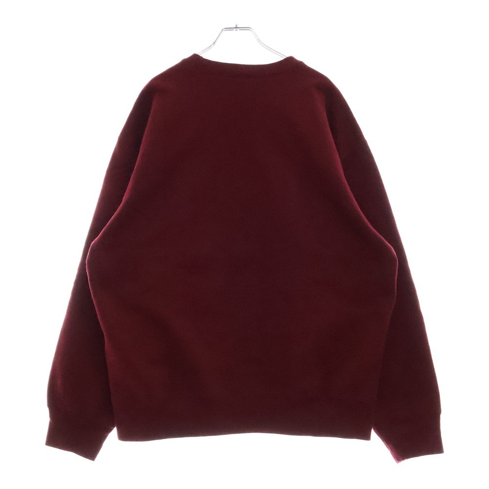 SUPREME(シュプリーム) 22AW Box Logo Sweatshirt ボックスロゴ クルーネックスウェットトレーナー バーガンディ
