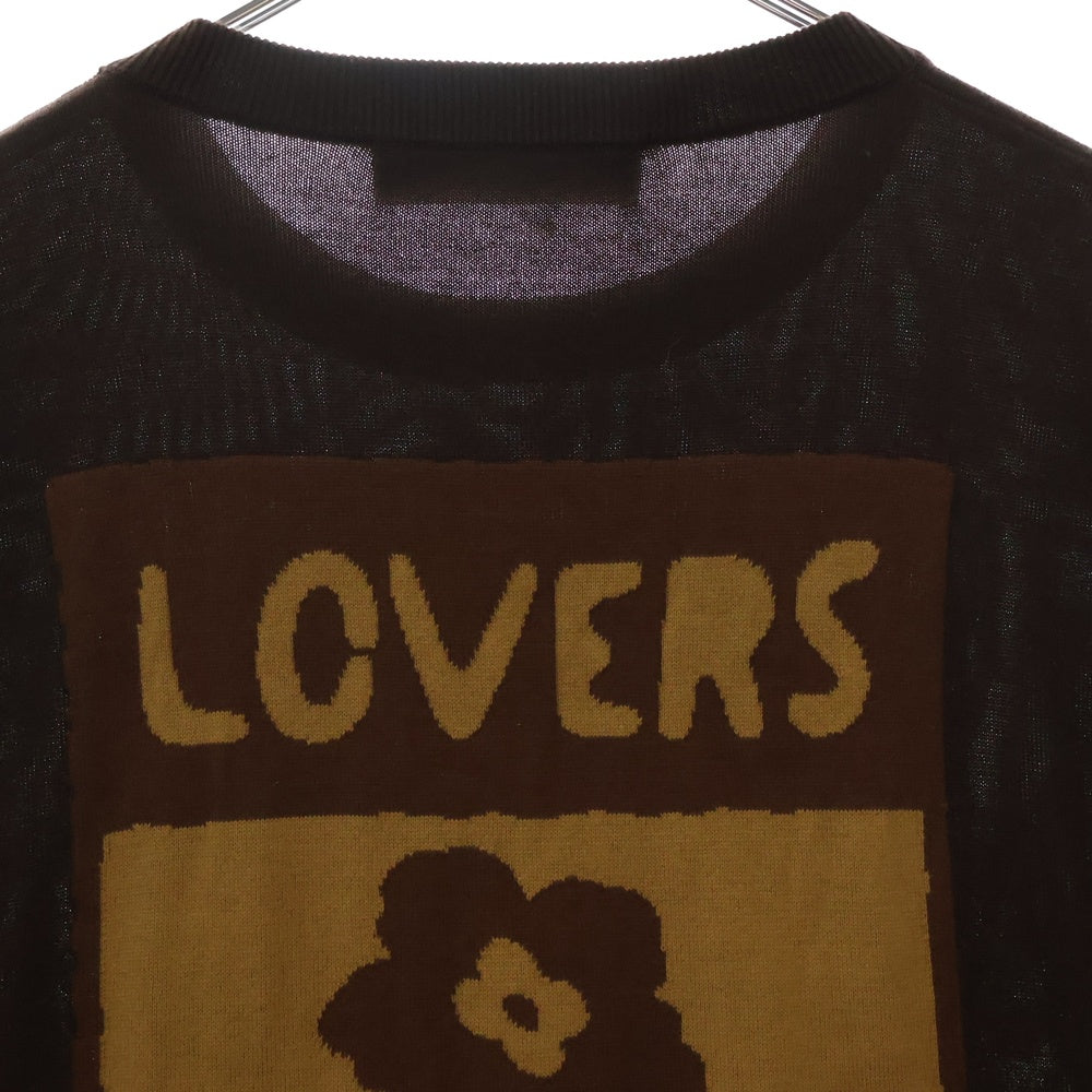LOUIS VUITTON(ルイヴィトン) 24SS TRUNK トランク クルーネック ニット 半袖Tシャツ カットソー RM241 AUR HQN83W ブラウン