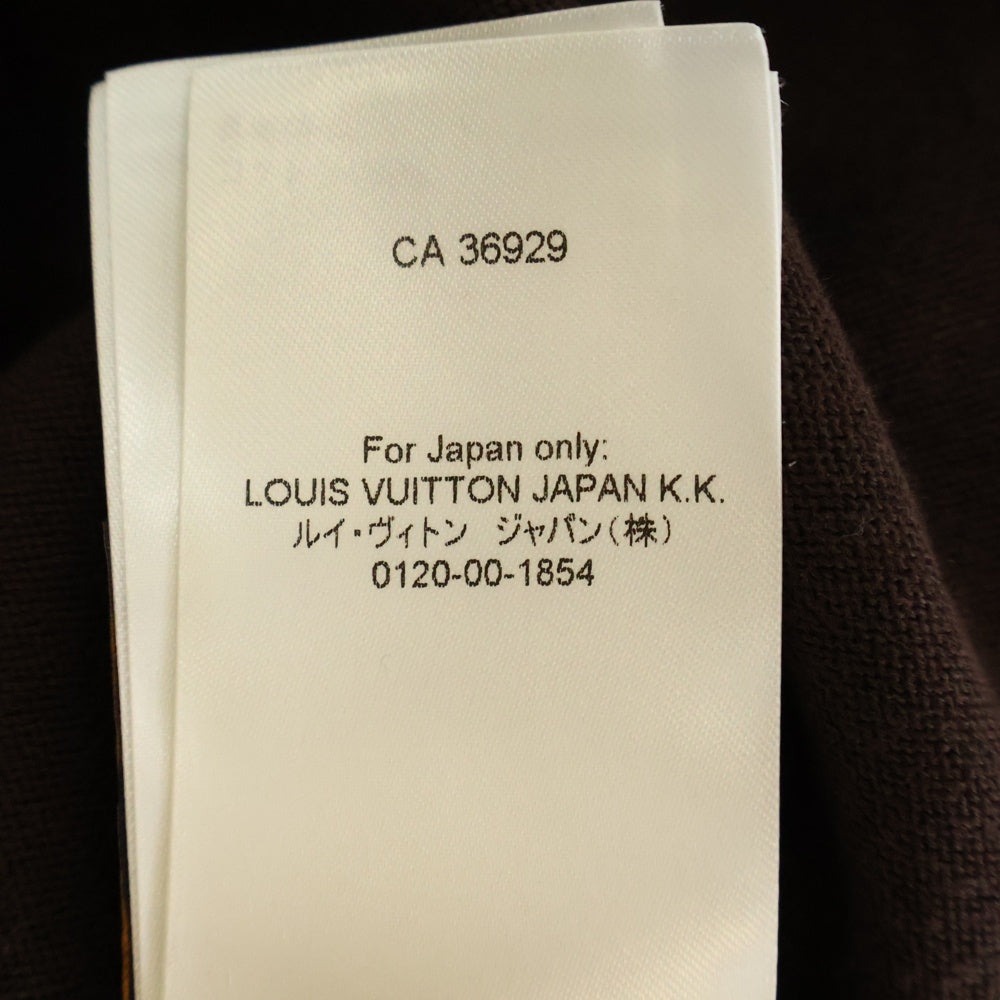 LOUIS VUITTON(ルイヴィトン) 24SS TRUNK トランク クルーネック ニット 半袖Tシャツ カットソー RM241 AUR HQN83W ブラウン