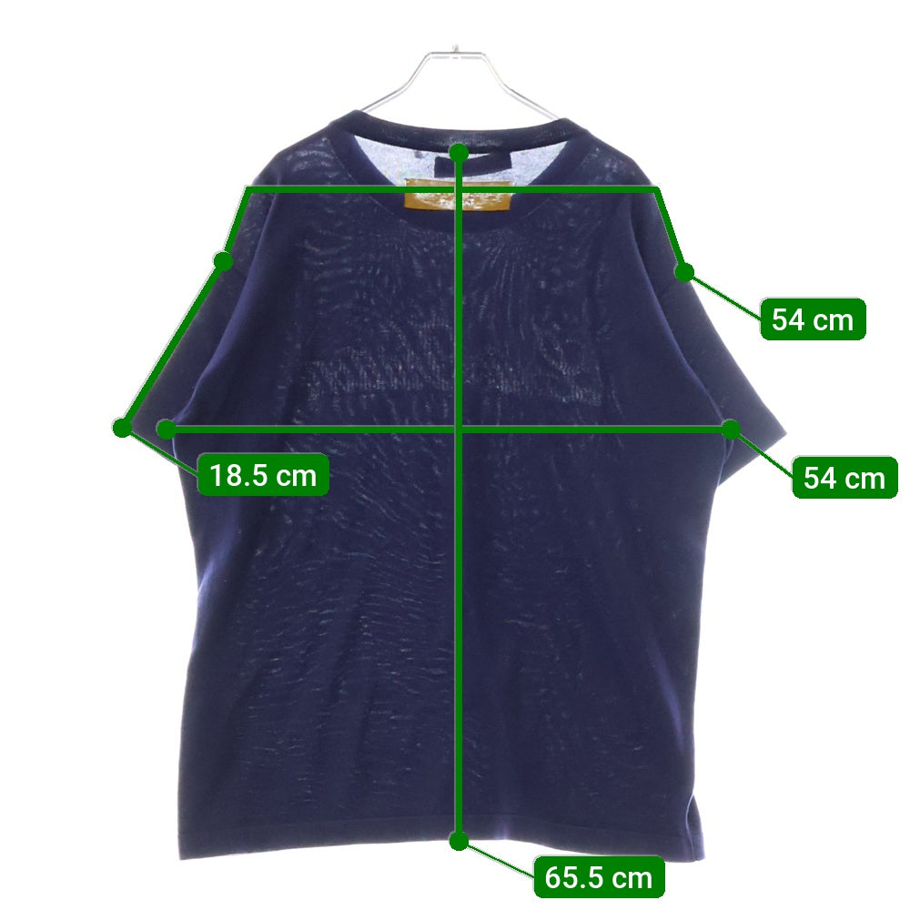 LOUIS VUITTON(ルイヴィトン) 22AW グラフィックショートスリーブニット 半袖Tシャツ ネイビー RM222M JS5 HNN20W