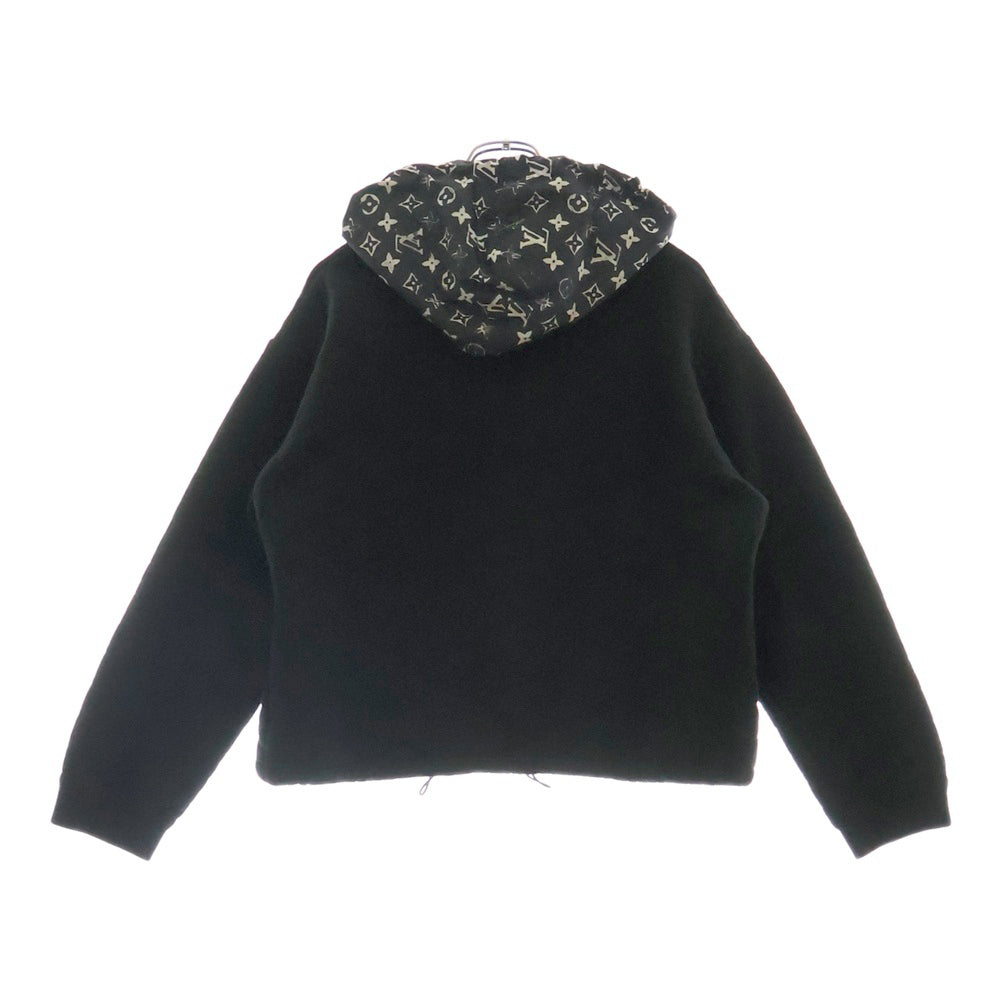 LOUIS VUITTON(ルイヴィトン) 20AW キルティングジップアップパーカー モノグラムフード付きジャケット レディース RW211W FED FJST13 ブラック