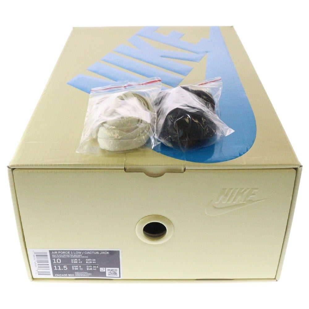 NIKE(ナイキ) ×TRAVIS SCOTT AIR FORCE 1 LOW CACTUS JACK×トラヴィススコット エアフォース1 カクタスジャック ローカットスニーカー CN2405‐900 マルチ US10/28cm