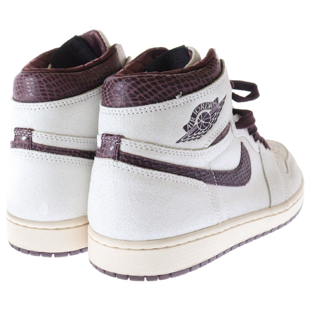 NIKE(ナイキ) ×A MA MANIERE AIR JORDAN 1 RETRO HIGH OG SP アマ マニエール エアジョーダン1 ハイカットスニーカー ホワイト/ブラウン US10/28cm DO7097-100