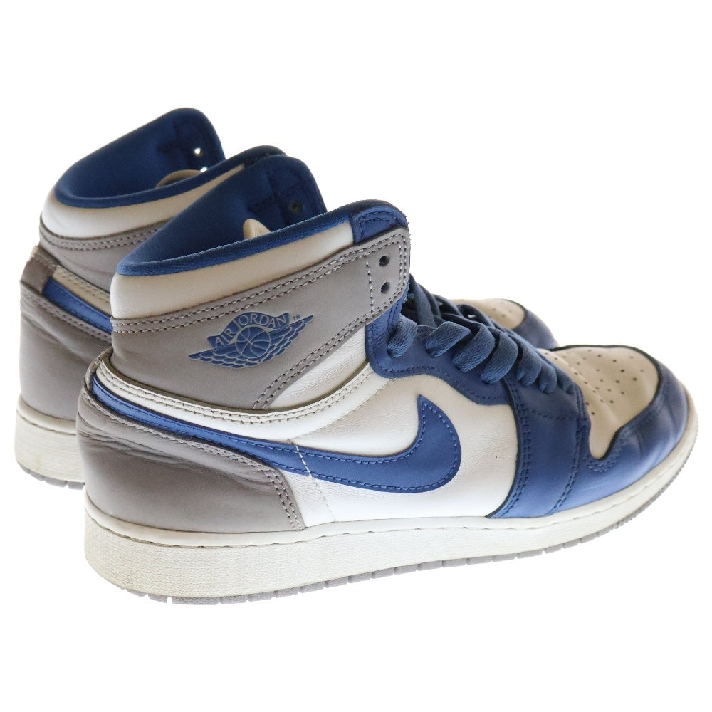 NIKE(ナイキ) AIR JORDAN 1 RETRO HIGH OG GS TRUE BLUE FD1437-410 エアジョーダン1 レトロ ハイ トゥルーブルー ハイカットスニーカー 6.5Y/24.5cm レディース