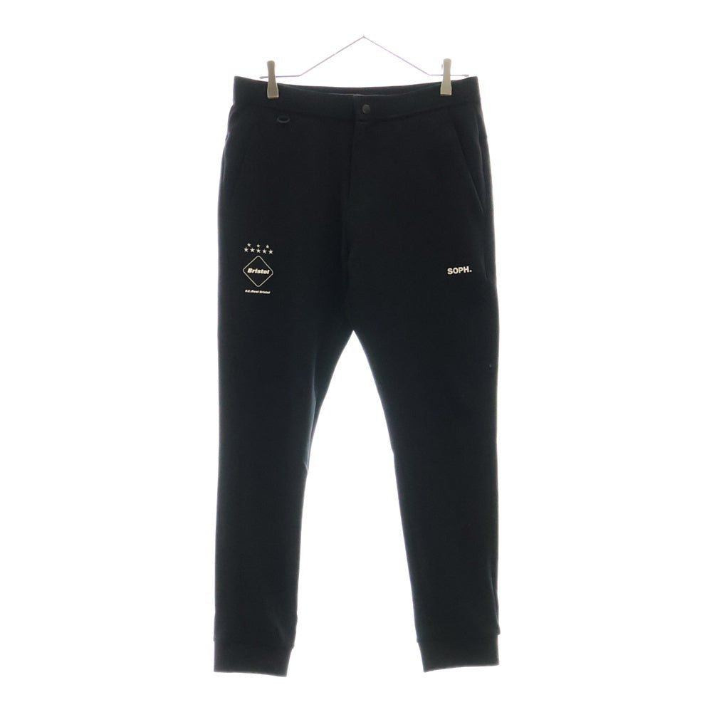 F.C.R.B./F.C.Real Bristol/FCRB(エフシーアールビー/エフシーレアルブリストル) PDK PANTS フロントロゴラバー付きスウェットパンツ FCRB-250033 ブラック