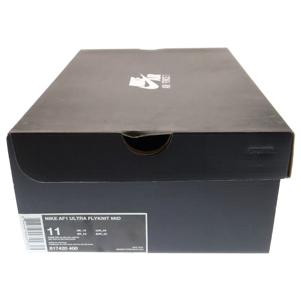 NIKE(ナイキ) 【観賞用2015年製】AIR FORCE 1 ULTRA FLYKNIT MID エアフォースワン ウルトラフライニットミッド ミッドカットスニーカー 817420-400 US11/29cm ブルー