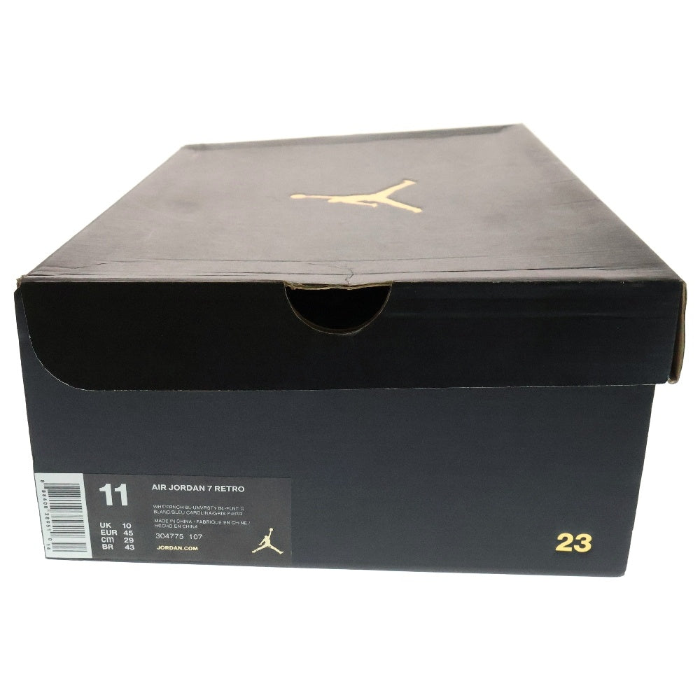NIKE(ナイキ) 【観賞用2015年製】AIR JORDAN 7 RETRO FRENCH BLUE エアジョーダン7 レトロ フレンチブルー ハイカットスニーカー ホワイト/ブルー US11/29cm 304775-107