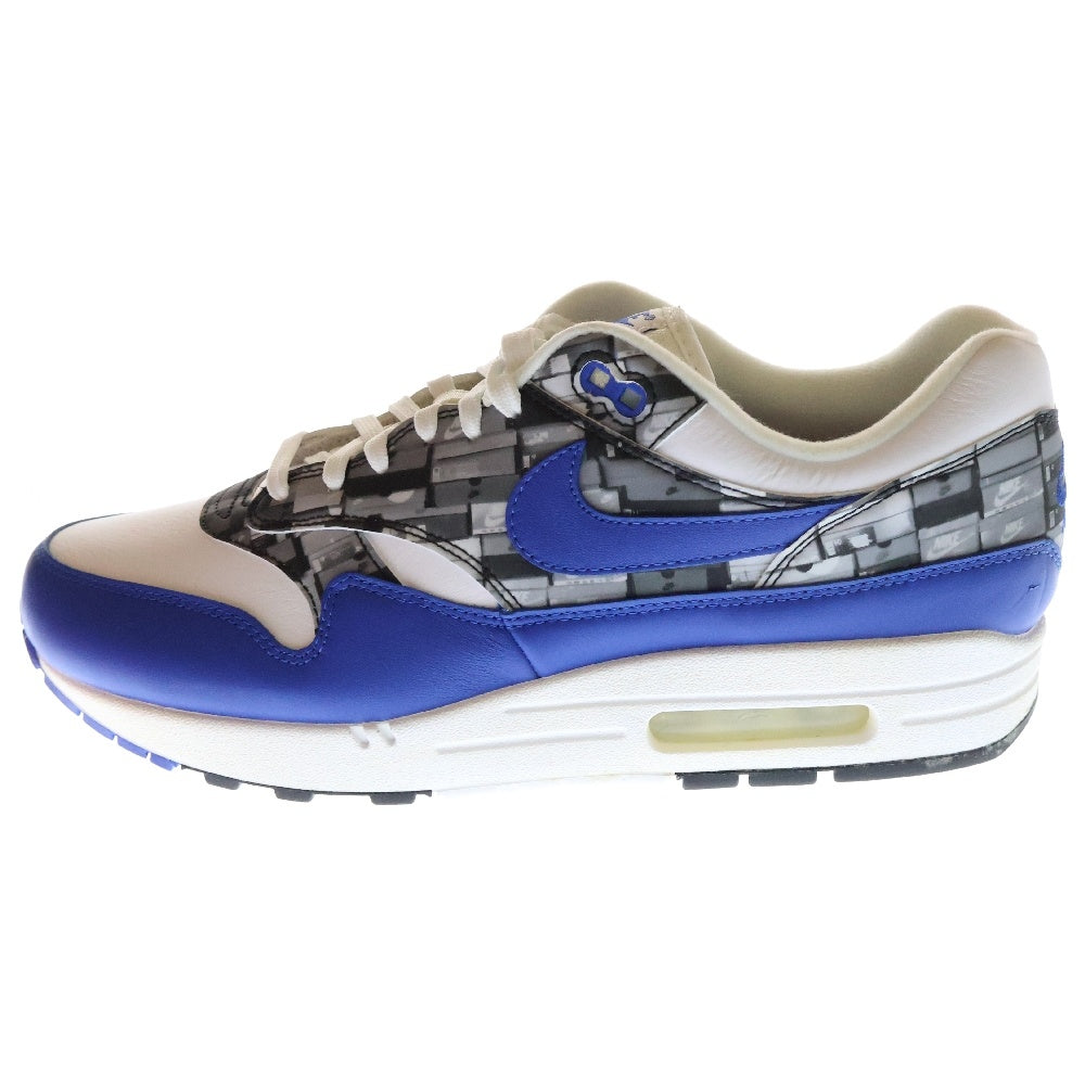 NIKE(ナイキ) AIR MAX 1 PRNT エアマックスプリント ローカットスニーカー ホワイト/ブルー US11/29cm AQ0927-100