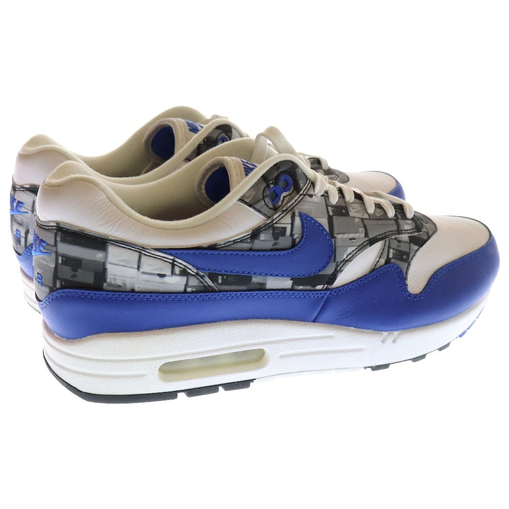 NIKE(ナイキ) AIR MAX 1 PRNT エアマックスプリント ローカットスニーカー ホワイト/ブルー US11/29cm AQ0927-100