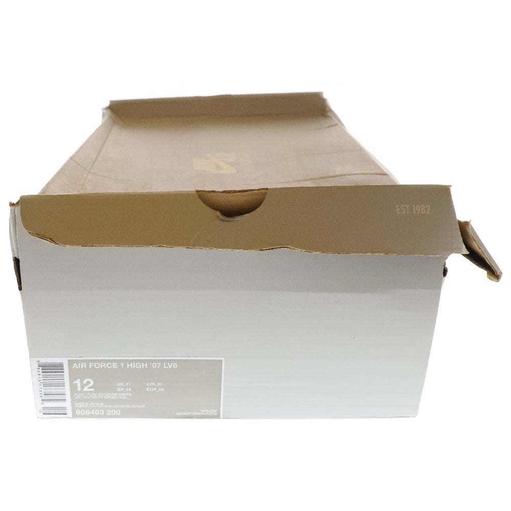 NIKE(ナイキ) 【観賞用2015年製】AIR FORCE 1 HIGH 07 LV8 ナイキ エアフォース1 フラックス ハイカットスニーカー 806403-200 US12/30cm ブラウン
