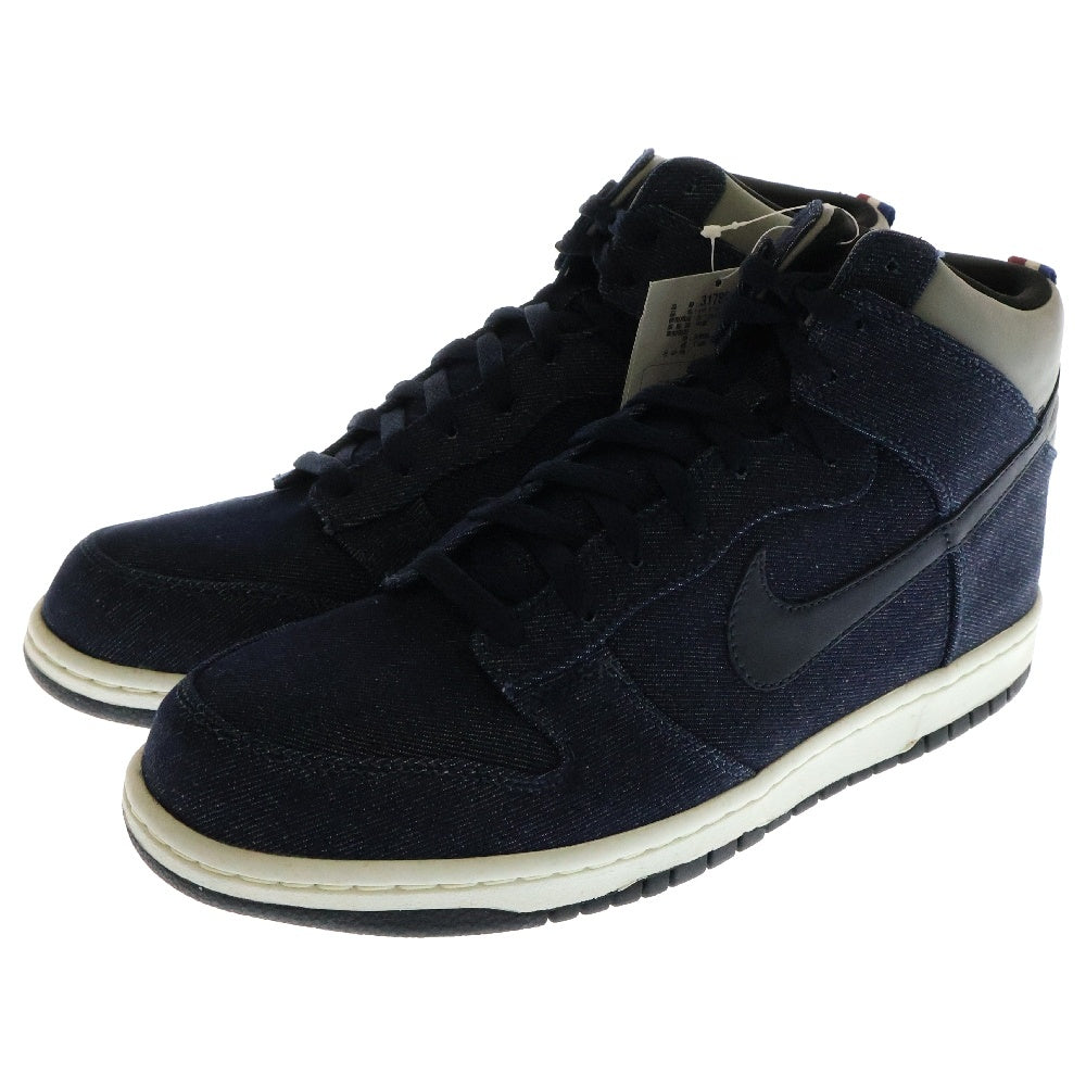 NIKE(ナイキ) 【観賞用2010年製】 DUNK HIGH PREMIUM ダンクハイプレミアム ハイカットスニーカー 317892-400 US12/30cm インディゴ