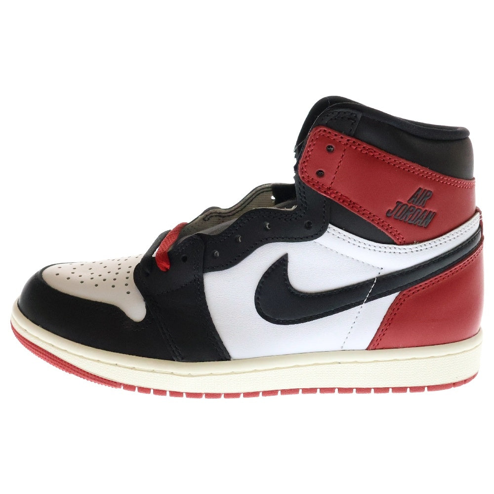 NIKE(ナイキ) AIR JORDAN 1 RETRO HIGH OG BLACK TOE REIMAGINED エアジョーダン1 レトロ ハイ OG ブラックトゥリイマジンド ハイカットスニーカー US8/26cm DZ5485-106