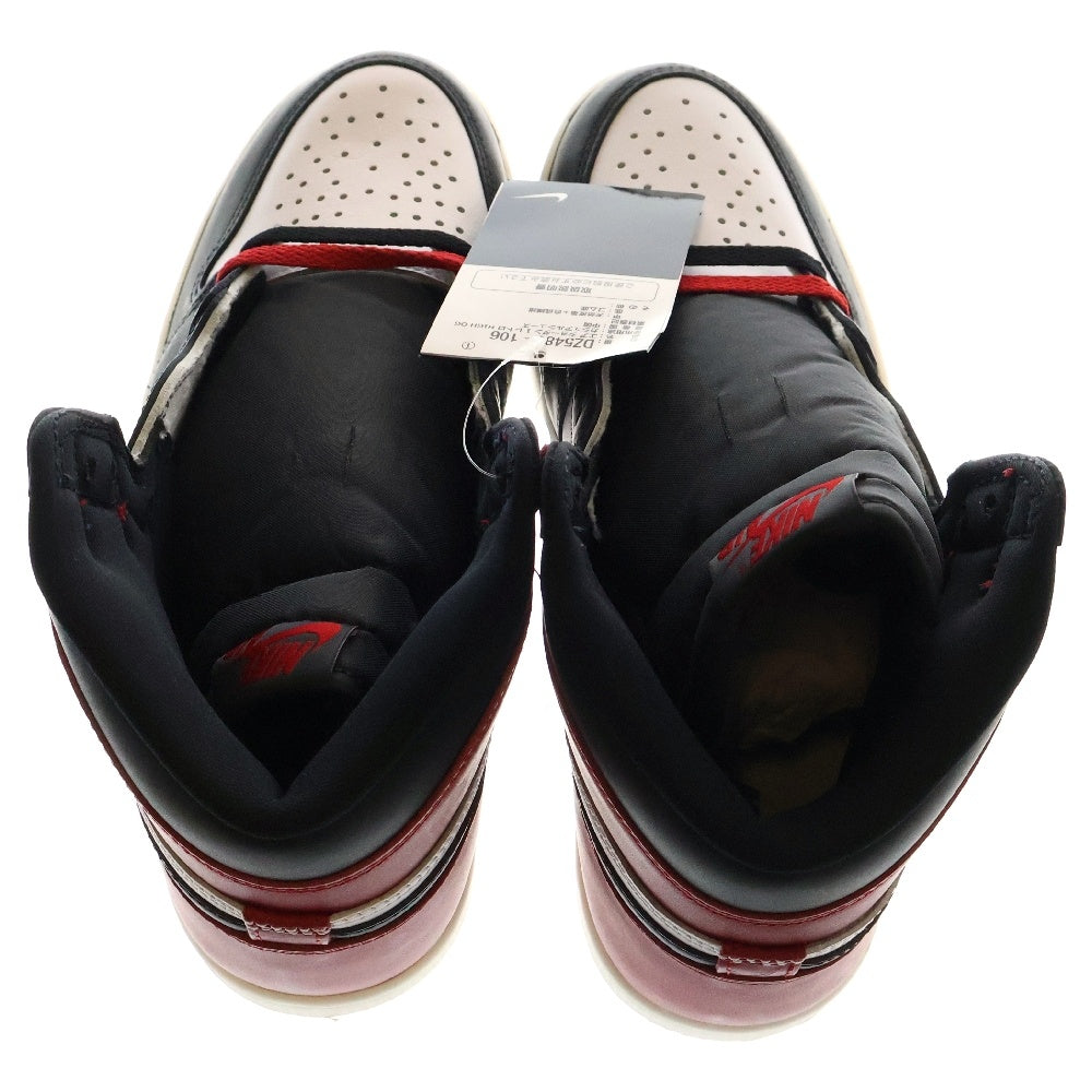 NIKE(ナイキ) AIR JORDAN 1 RETRO HIGH OG BLACK TOE REIMAGINED エアジョーダン1 レトロ ハイ OG ブラックトゥリイマジンド ハイカットスニーカー US8/26cm DZ5485-106