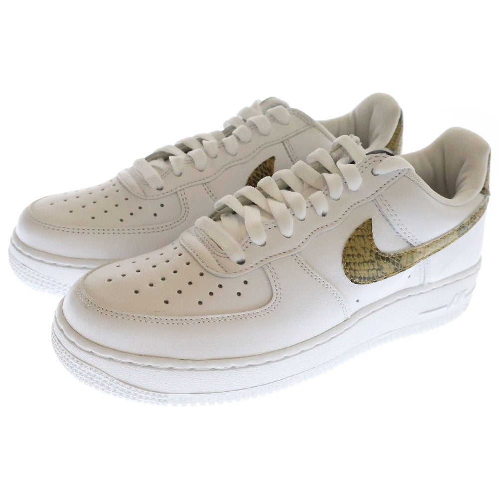 NIKE(ナイキ) AIR FORCE 1 LOW RETRO PRM QS IVORY SNAKE エアフォース1 レトロ アイボリースネーク ローカットスニーカー ホワイト US7.5/25.5cm AO1635-100