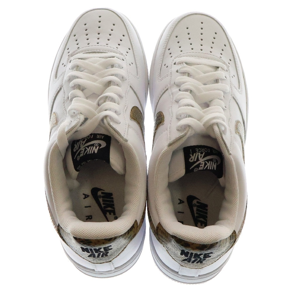 NIKE(ナイキ) AIR FORCE 1 LOW RETRO PRM QS IVORY SNAKE エアフォース1 レトロ アイボリースネーク ローカットスニーカー ホワイト US7.5/25.5cm AO1635-100